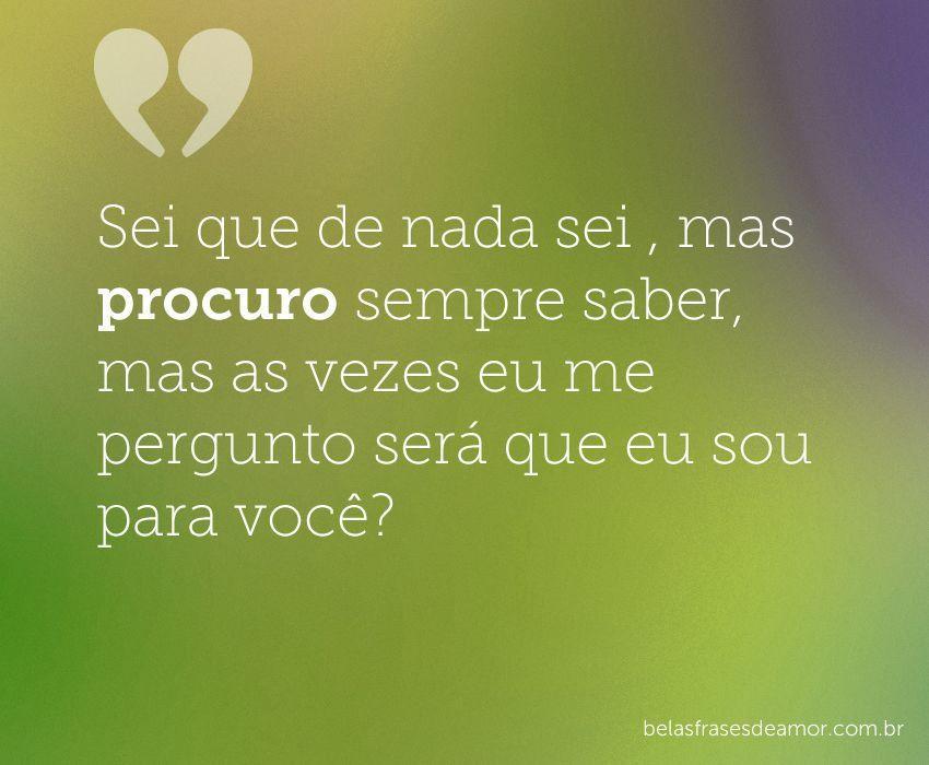 O Que Significa A Frase Só Sei Que Nada Sei