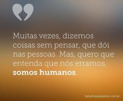 Frases de Desculpas Amor