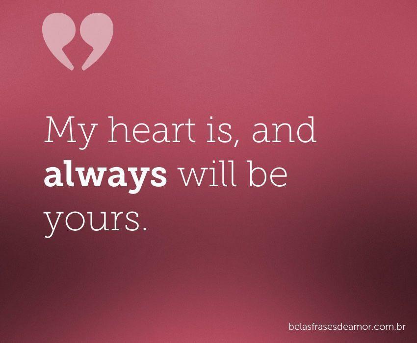 "My heart is, and always will be