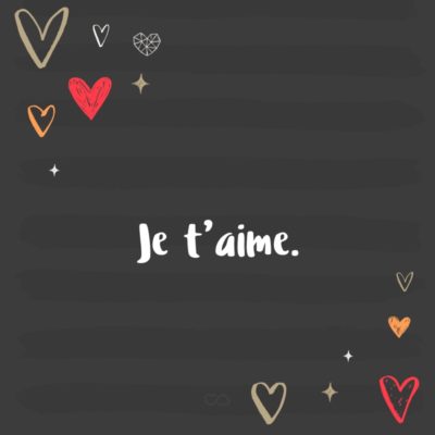 Frase de Amor - Je t’aime. (Eu te amo)